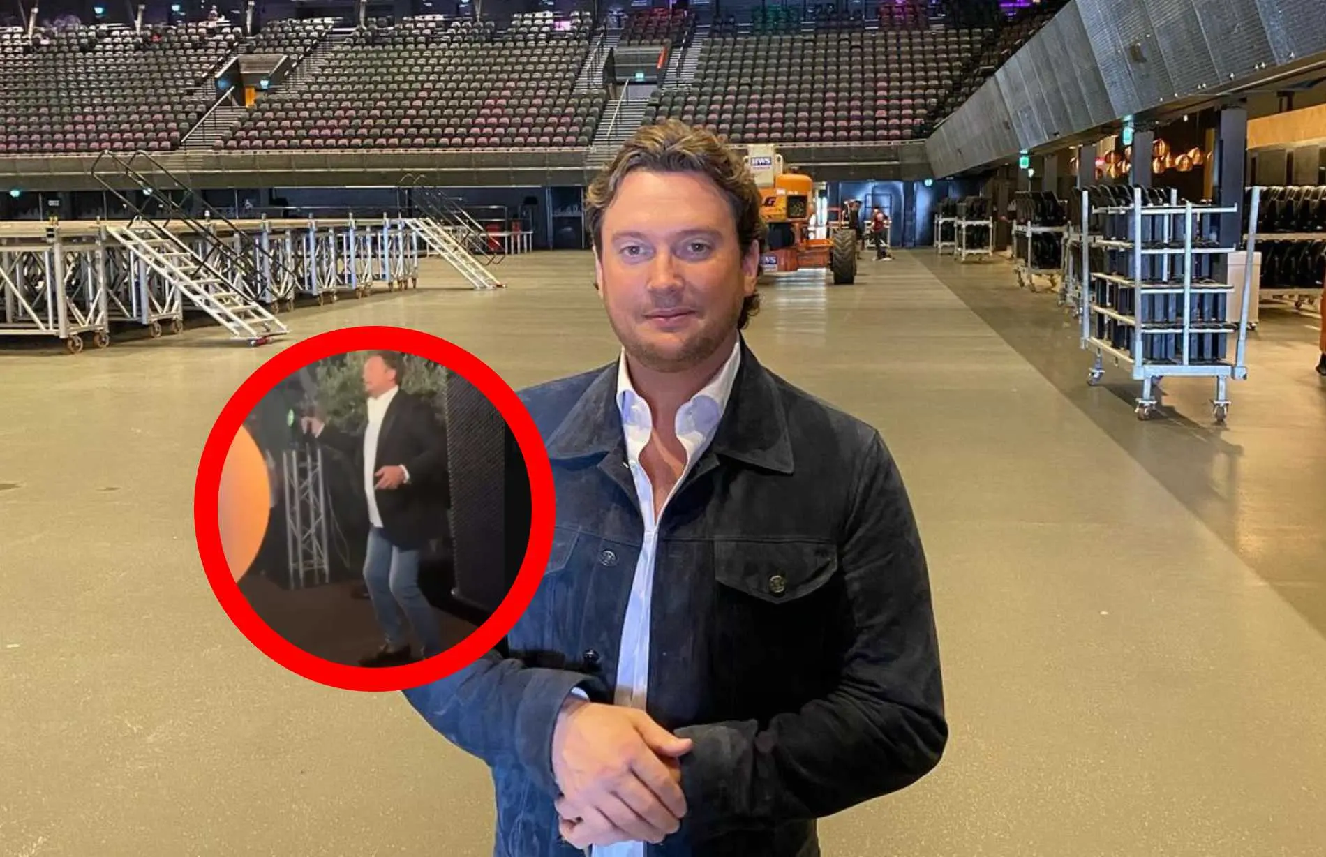 tino martin stomdronken tijdens optreden