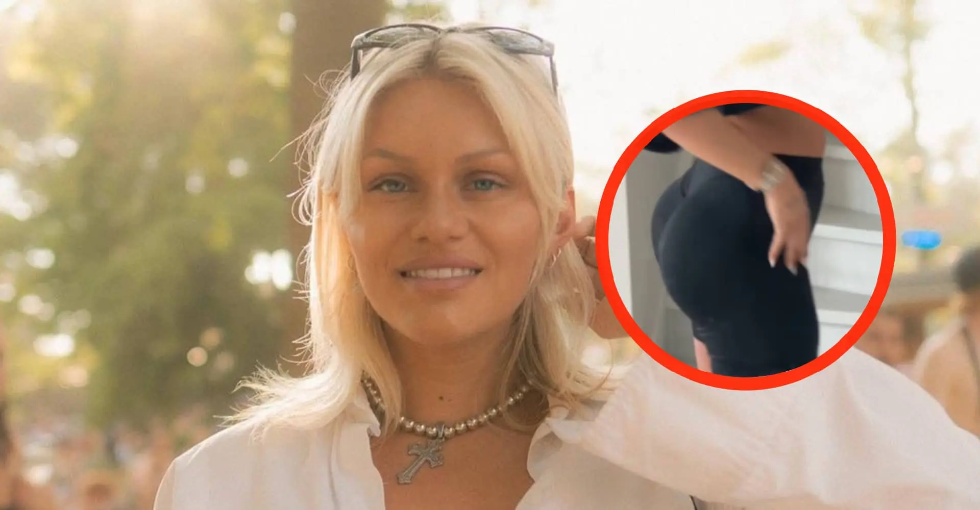 Video: Influencer Roxanne Kwant vult stiekem haar broekje op