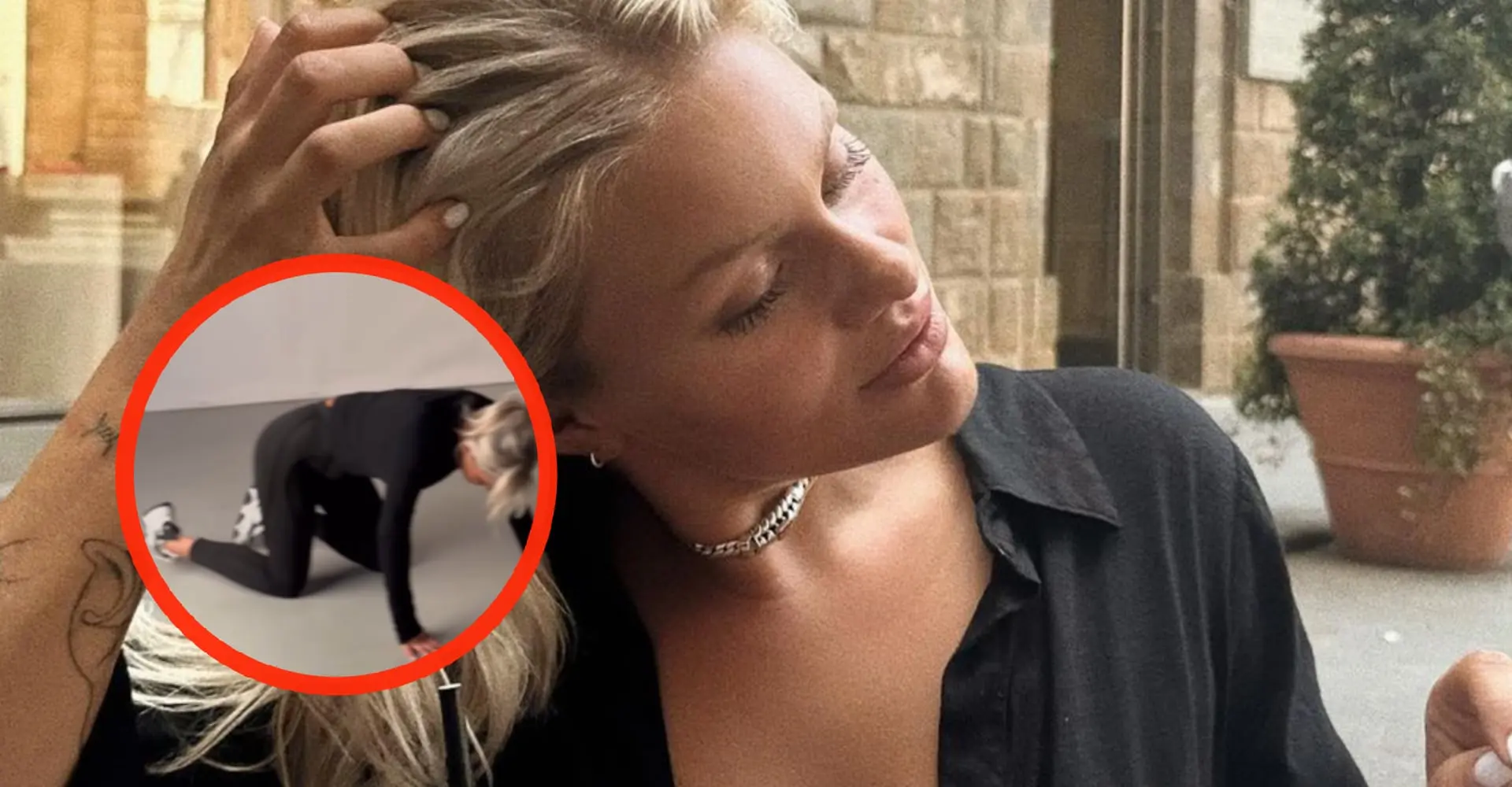 Video: Roxanne Kwant gooit haar benen wijd in ontzettend strak broekje