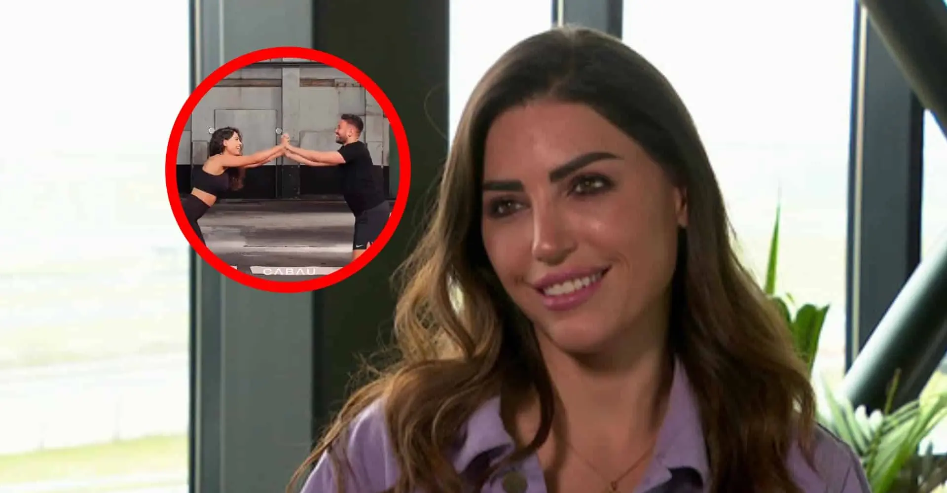 yolanthe cabau beleeft spicy sportsessie op foto met bekende bner