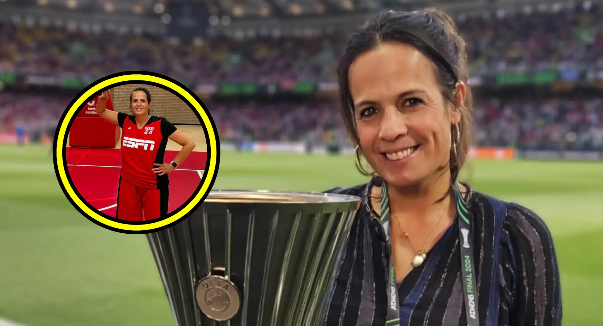 Aletha Leidelmeijer van ESPN gooit haar benen wijd open tijdens intiem wedstrijdje (video!)