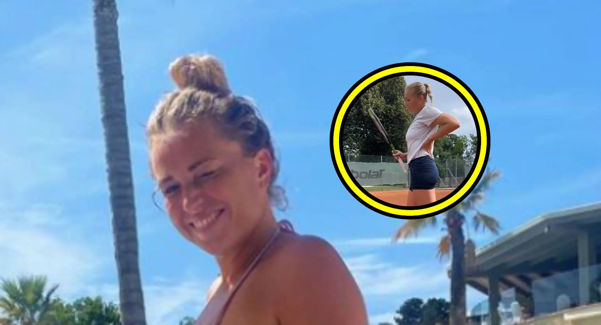 Michaëlla Krajicek knijpt hard in eigen gereedschap en slaat er op los (video!)