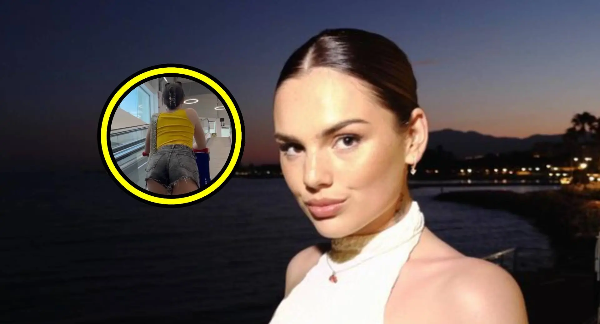 Famke Louise laat zich stiekem van achteren vastleggen op roltrap (video!)