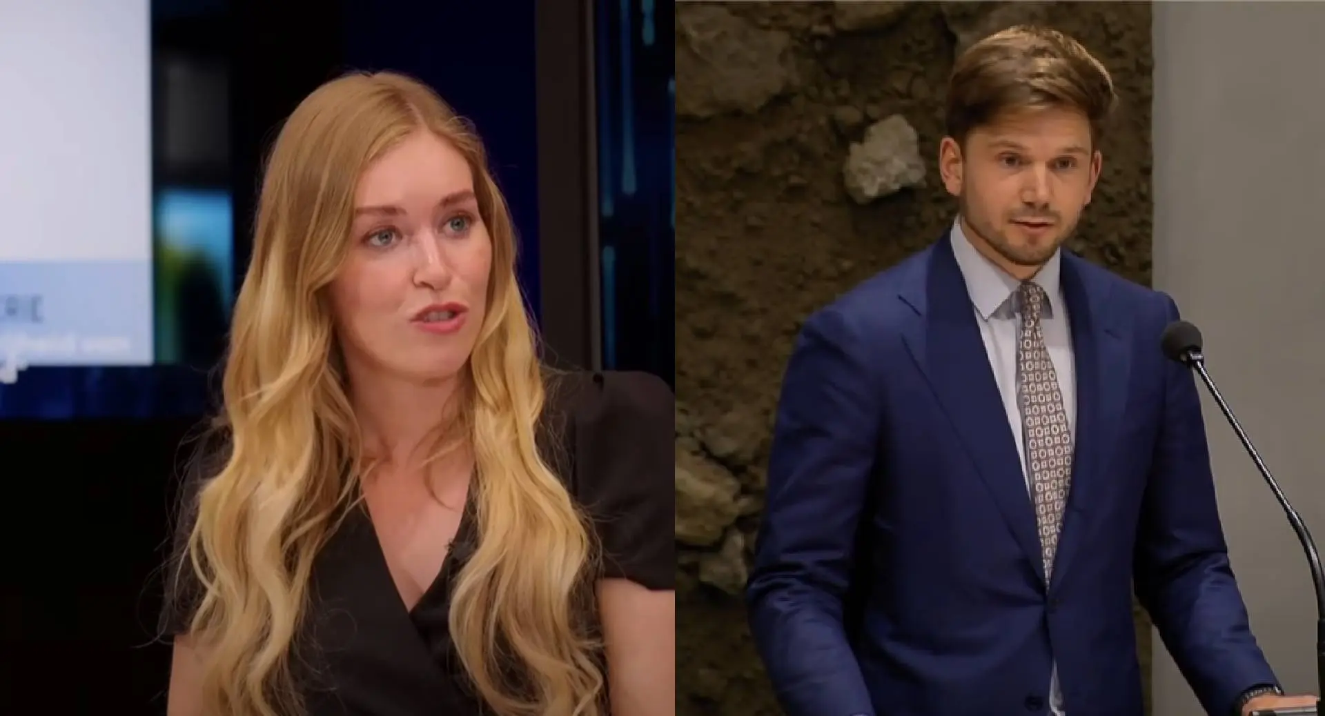 Politicus Gideon van Meijeren en Ongehoord Nederland-blondine Raisa Blommestijn doen stiekem 'biltikkertje achter de schermen'