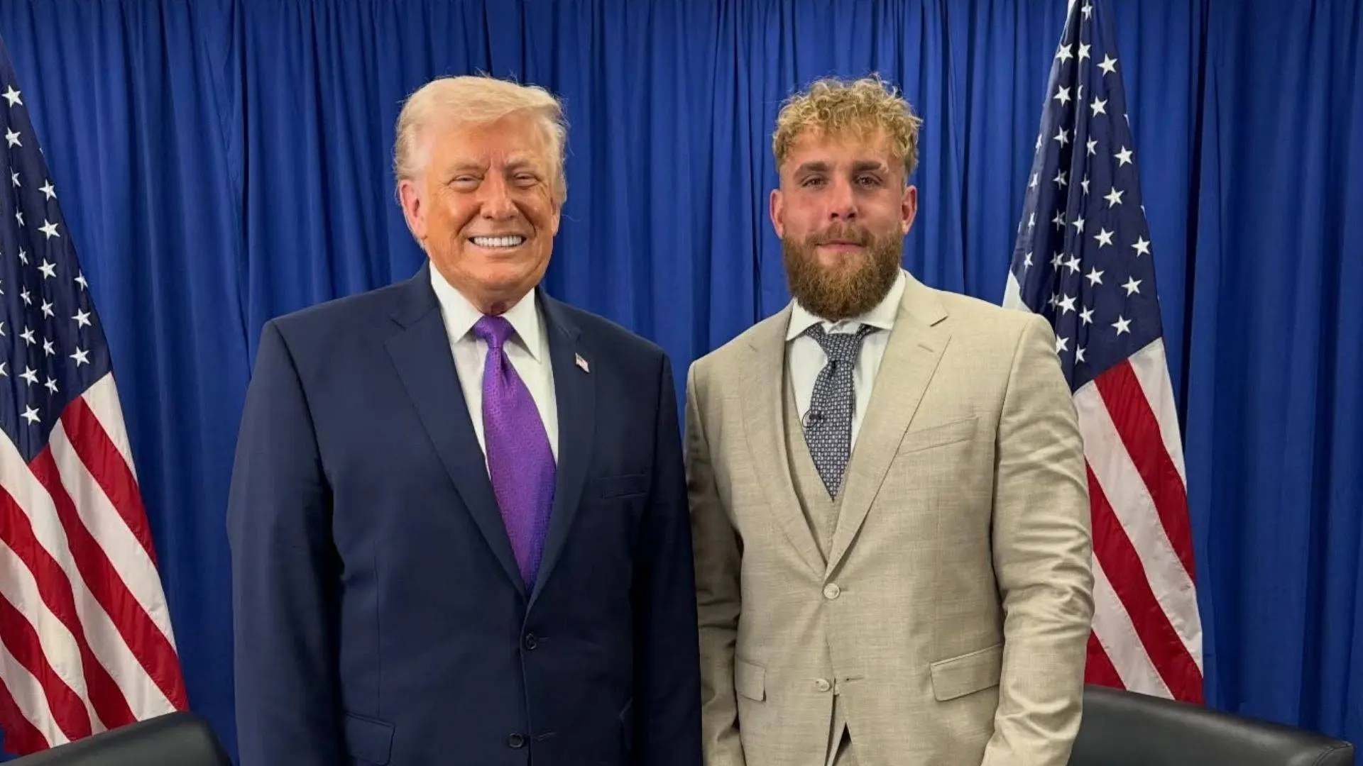 Jake Paul maakt haters nóg bozer met Trump-dansje en gigantische zweetplekken
