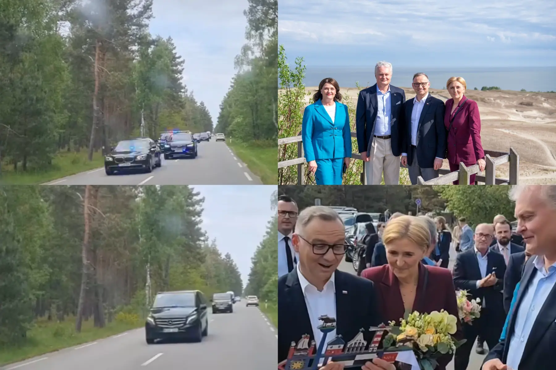 Nidos link skubėjęs prezidentų kortežas sulaukė daug dėmesio: reikia platinti kelią? (foto, video)