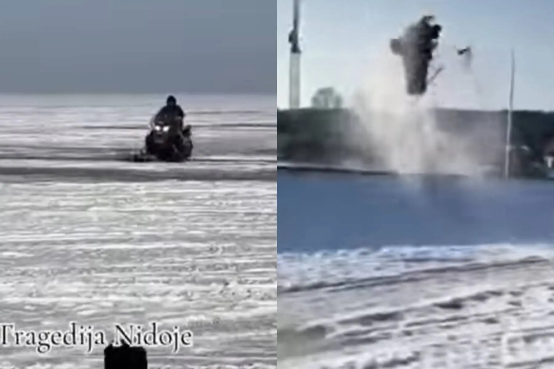 Nidoje žuvo sniego motociklu važiavęs vyras