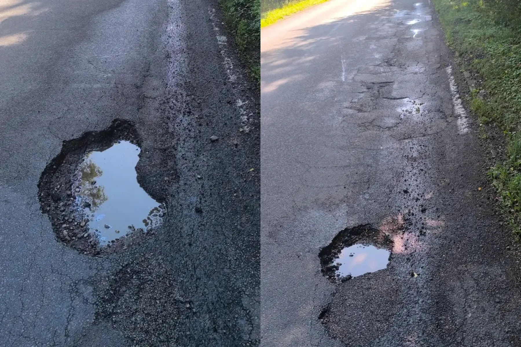 Duobės kelyje Smiltynė–Nida