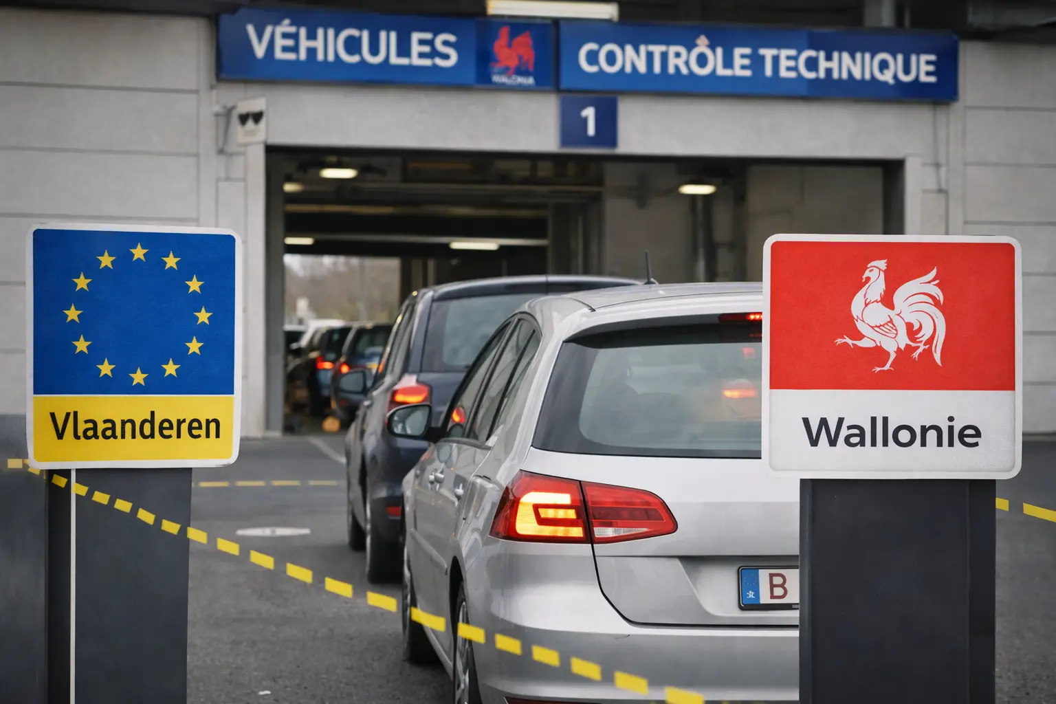 Vlamingen gaan massaal naar autokeuring in Wallonië (en met een reden)