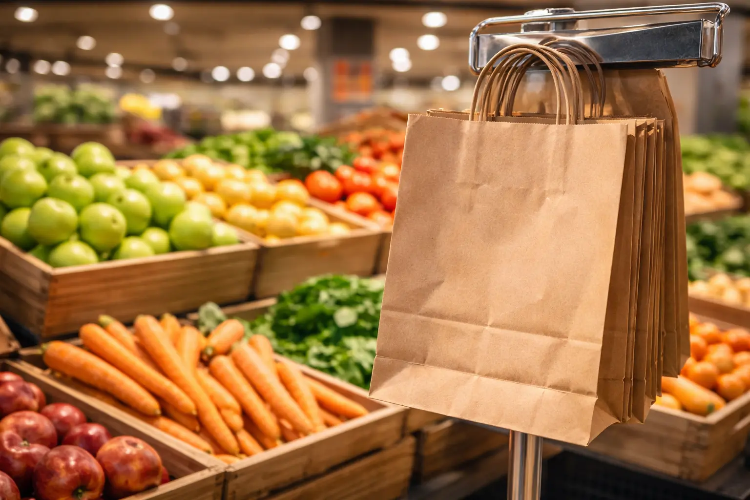 Papieren zakjes terug bij Colruyt: dit verandert voor uw boodschappen