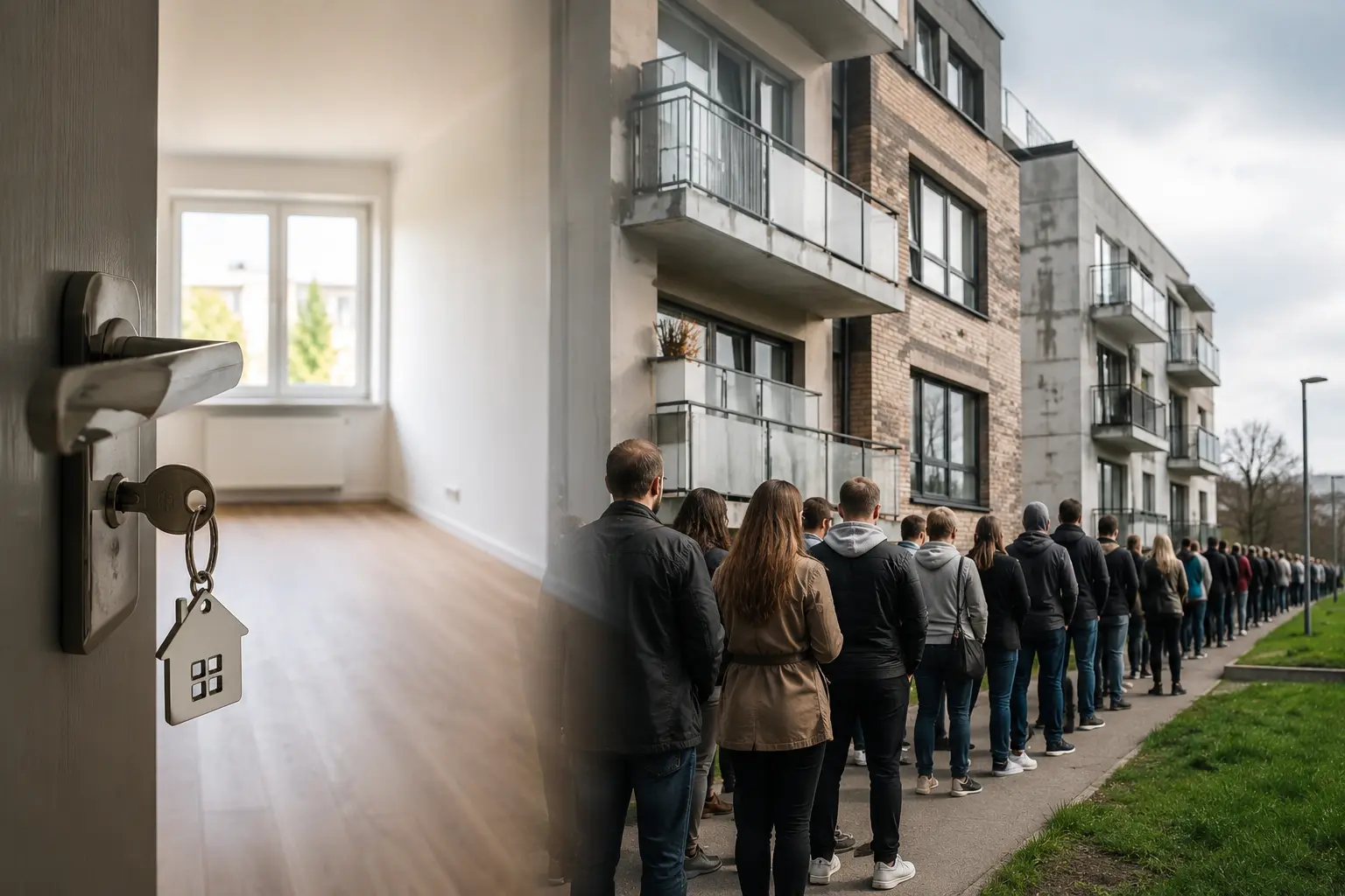 Meer dan 11.000 sociale woningen staan leeg, terwijl de wachtlijsten blijven groeien