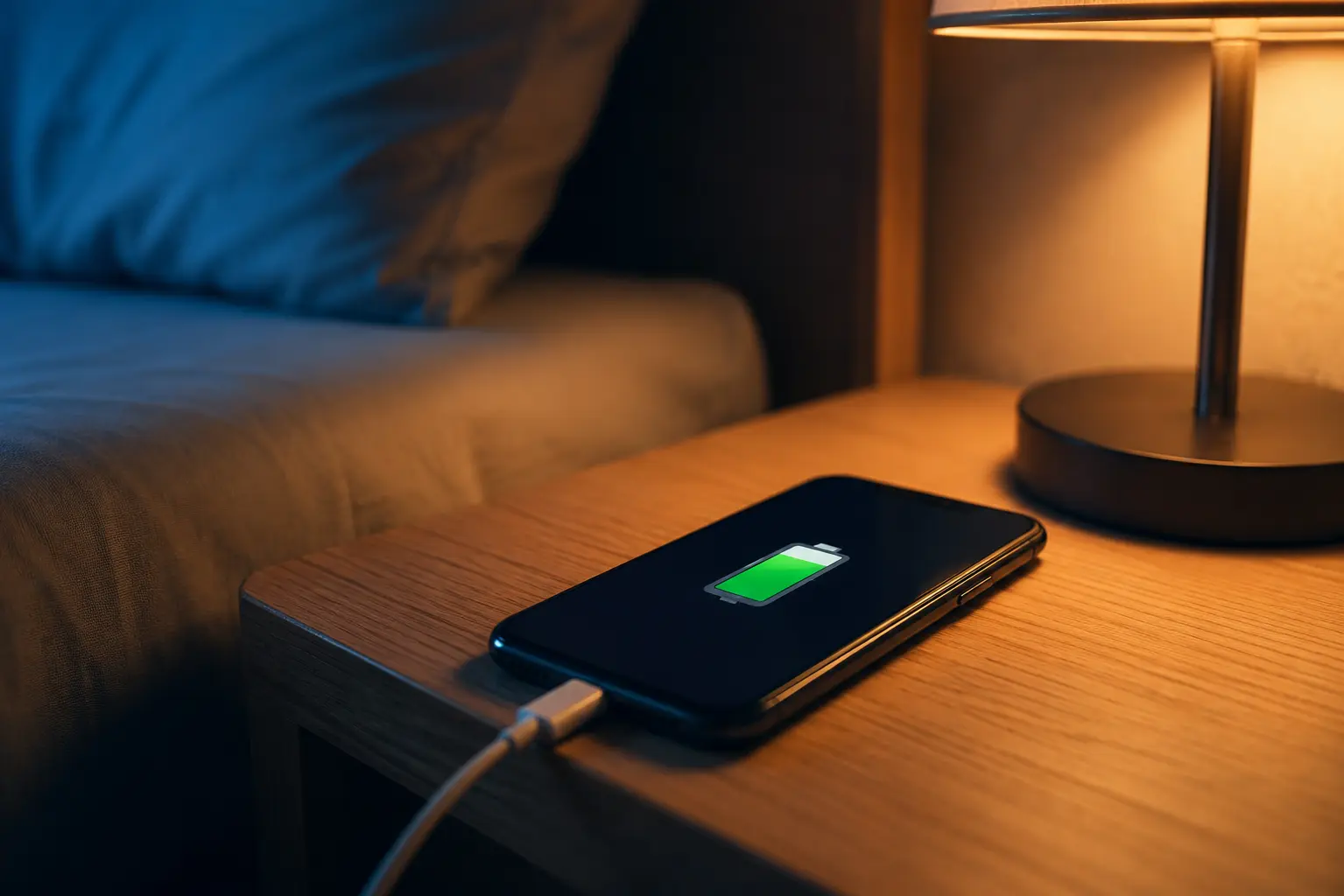 Smartphone opladen