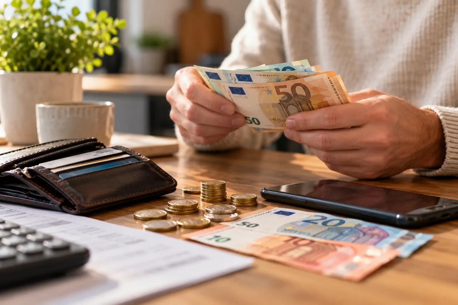 Counting Euros at Home