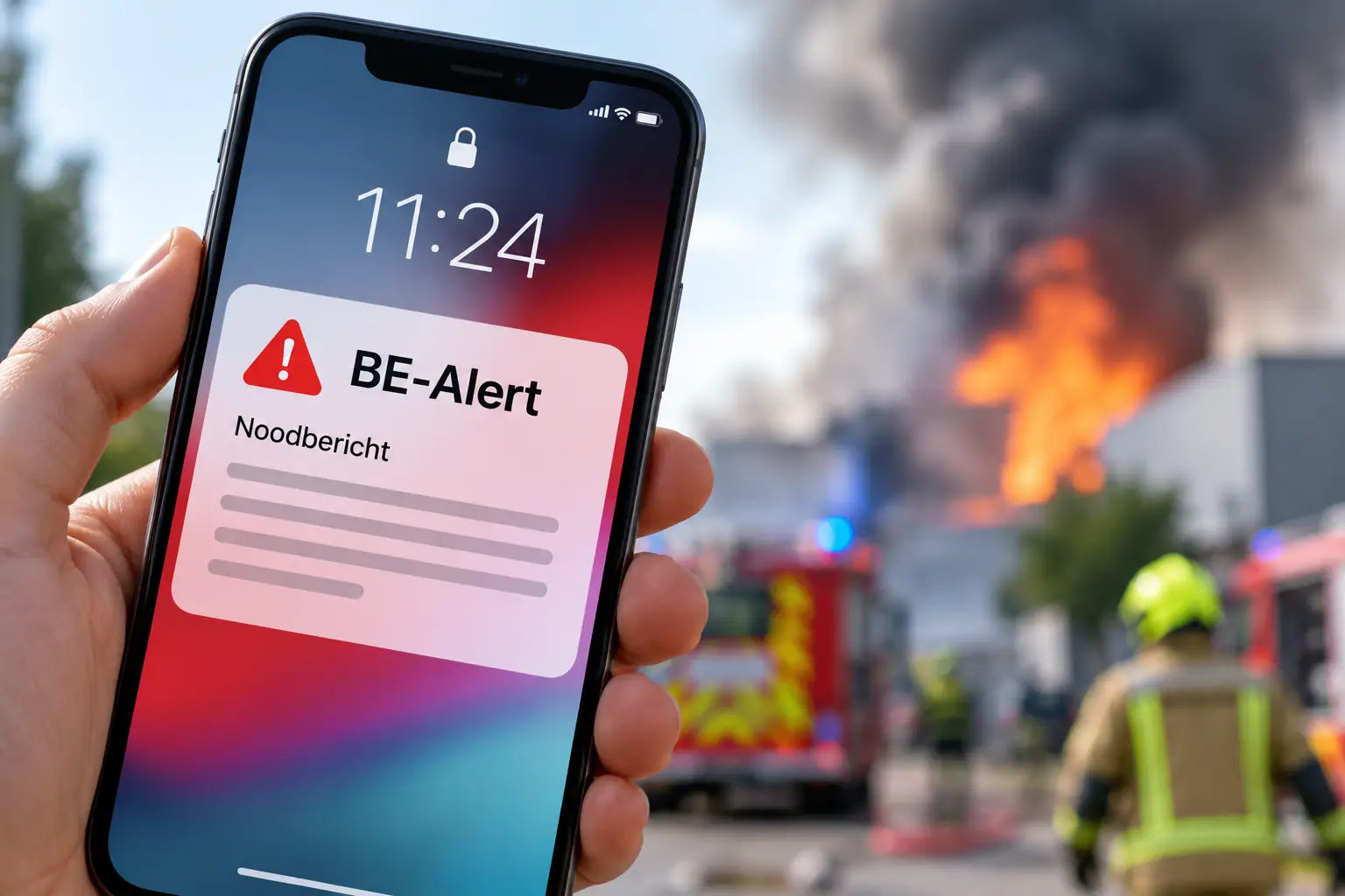 Emergency Alert Amid Fire Response