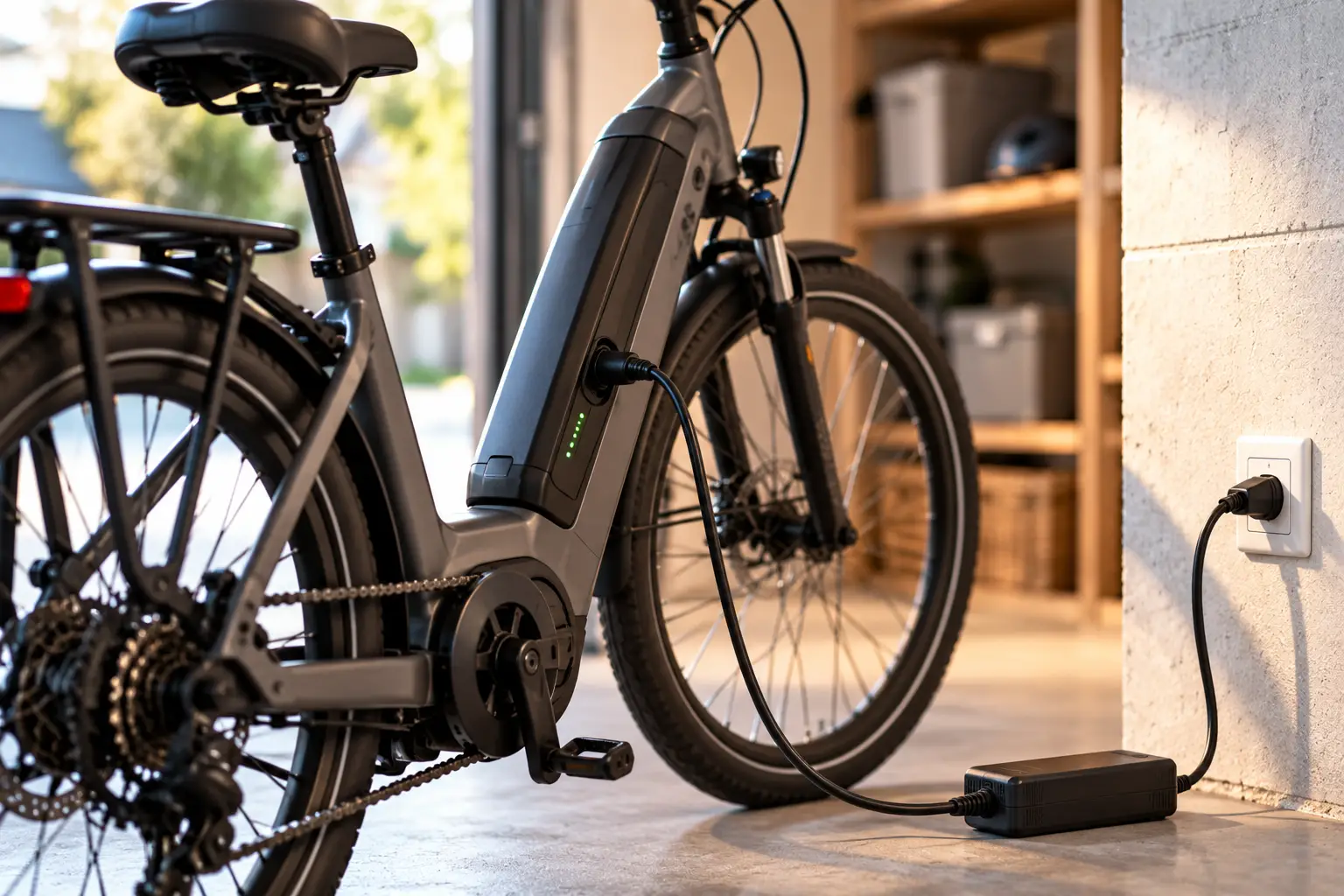 Modern E-Bike Charging Station