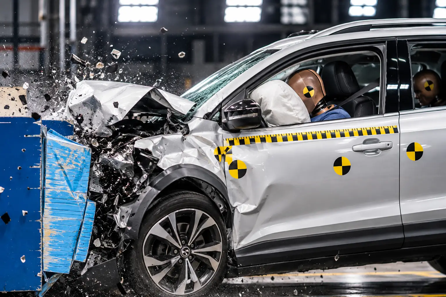 SUV Crash Test Impact