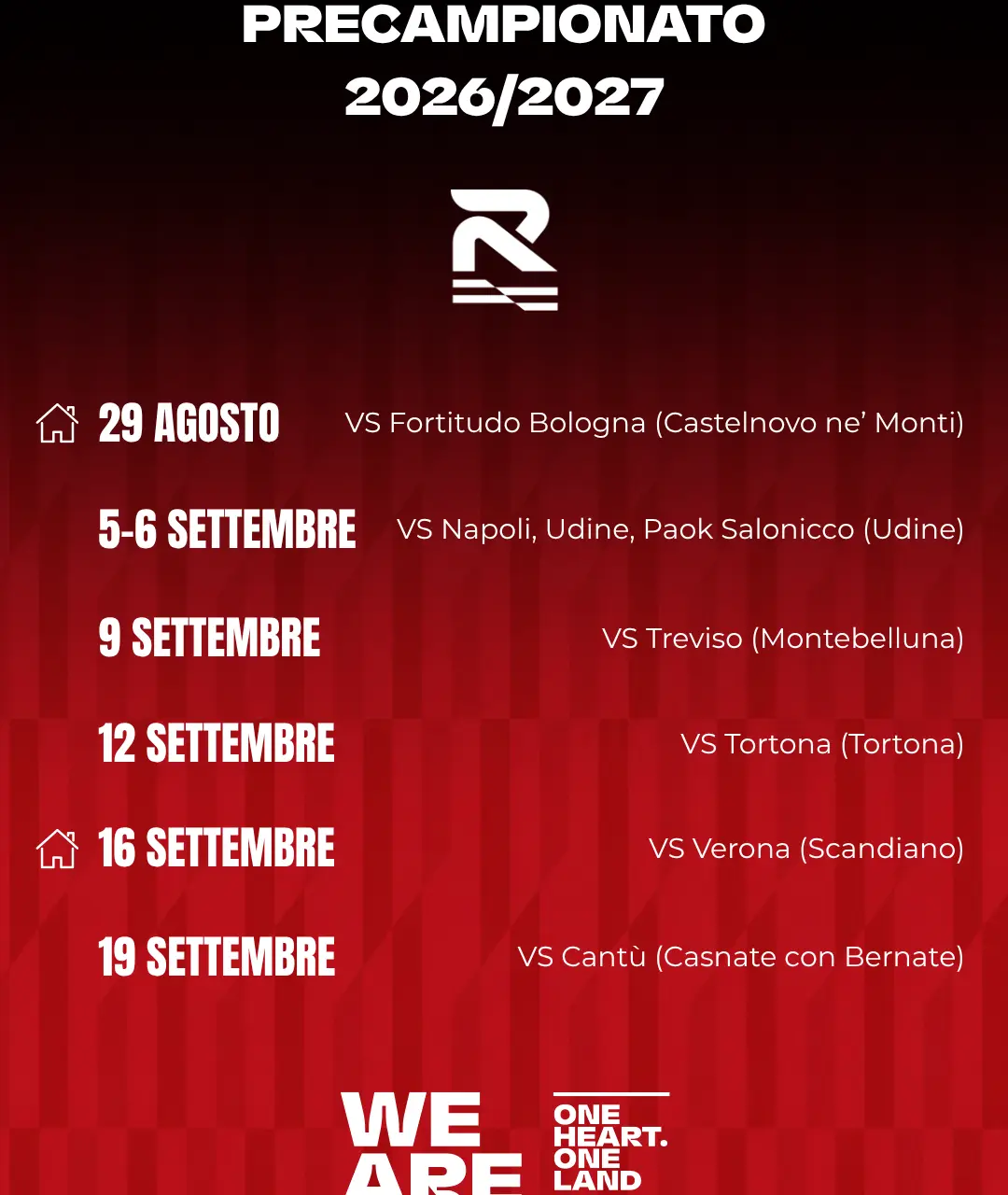 precampionato reggiana 26-27