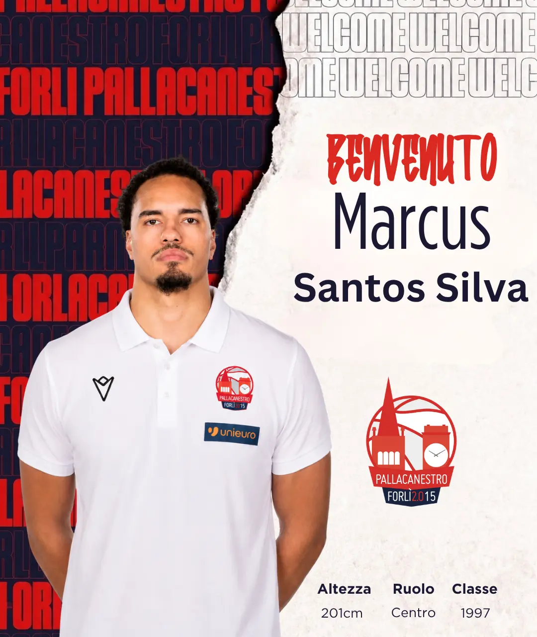 Marcus Santos-Silva rinforza la Pallacanestro Forlì 2.015