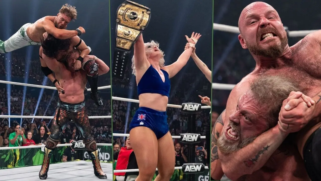 AEW Grand Slam Australia (15.2.25): Emotionaler Titelwechsel, Kenny & Will drehen auf, Cope geht die Luft aus