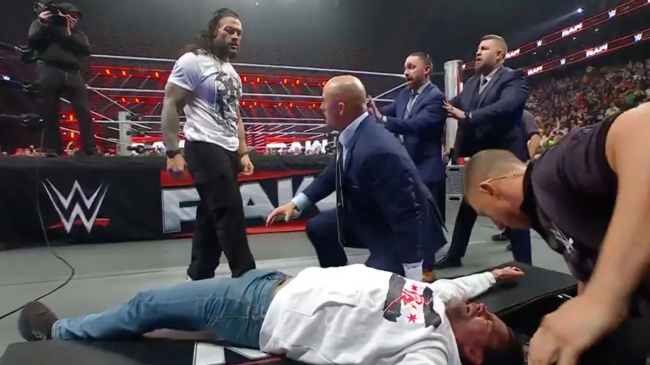 WWE Raw (23.3.26): Roman Reigns dreht durch! Rollins verhaftet! Femi legt gegen Lesnar nach!