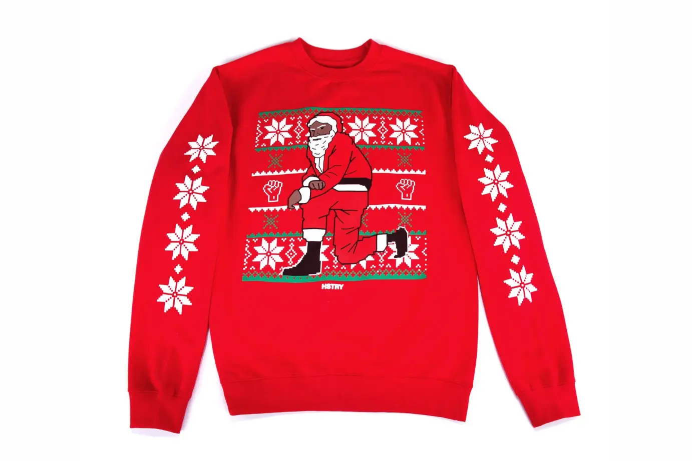 nas kneeling santa 2016 christmas sweaters 2