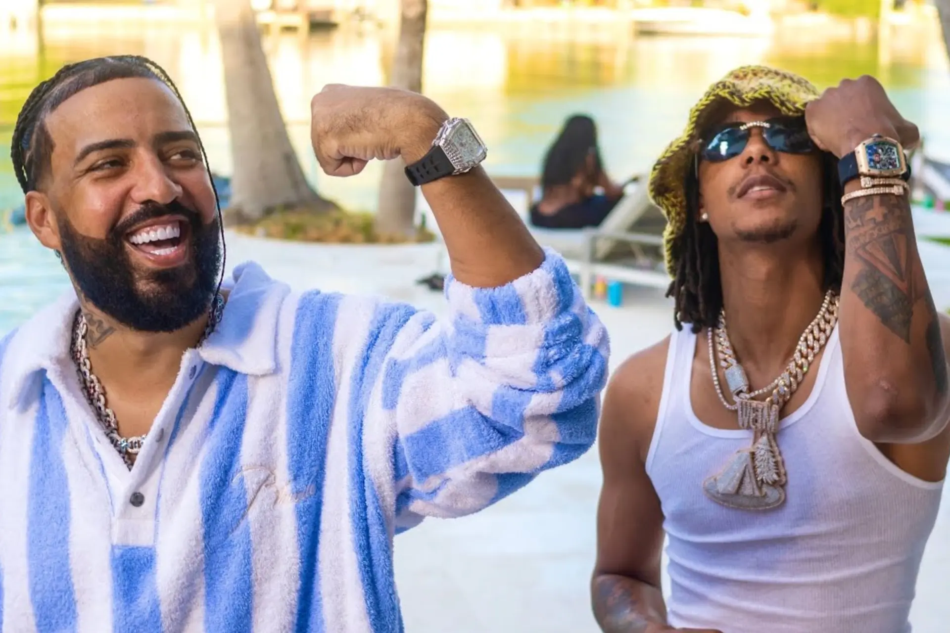 French Montana en Skilla Baby bezoeken Miami voor Skyami video