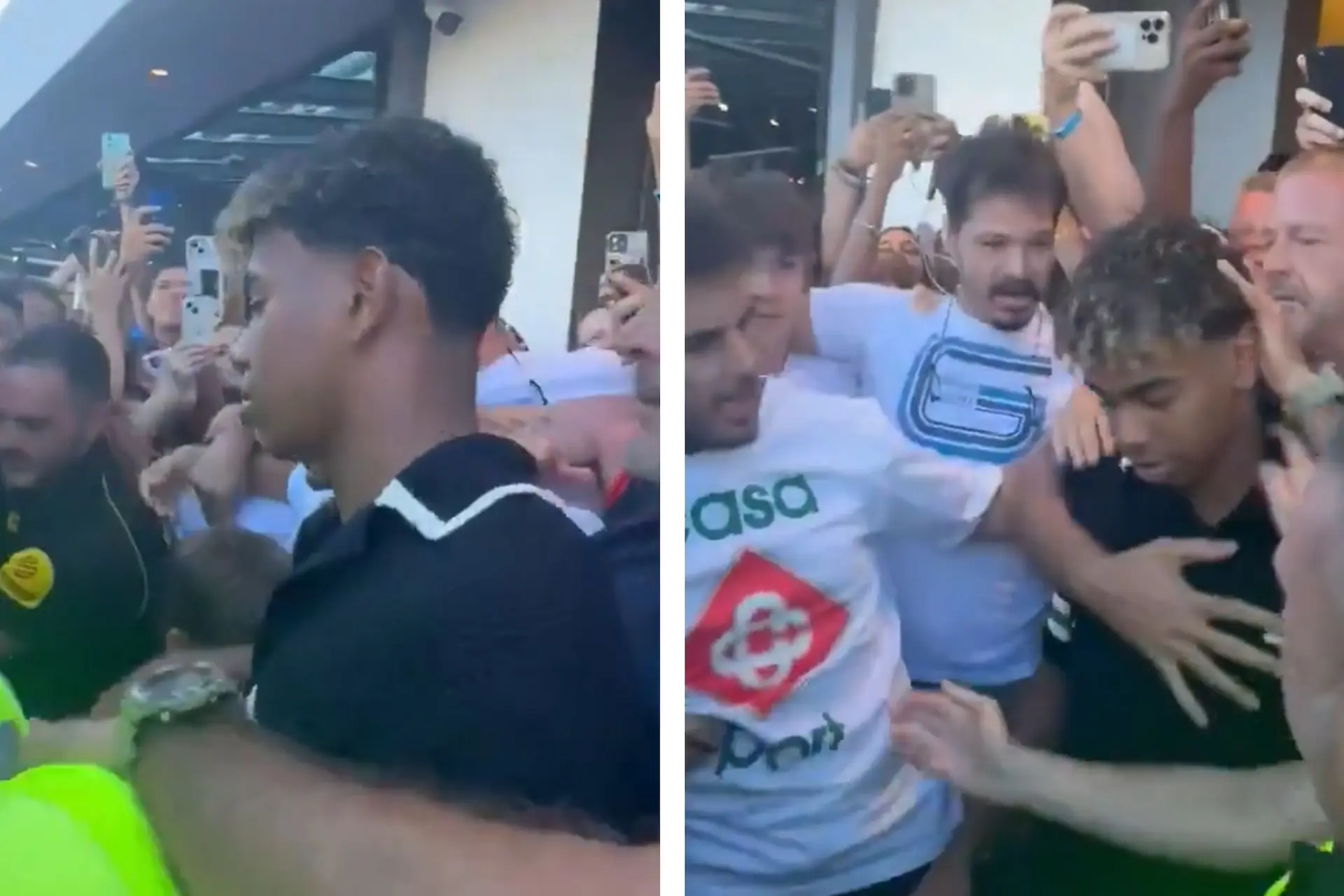 Lamine Yamal beleeft angstige momenten in Marbella door grote groep hysterische fans