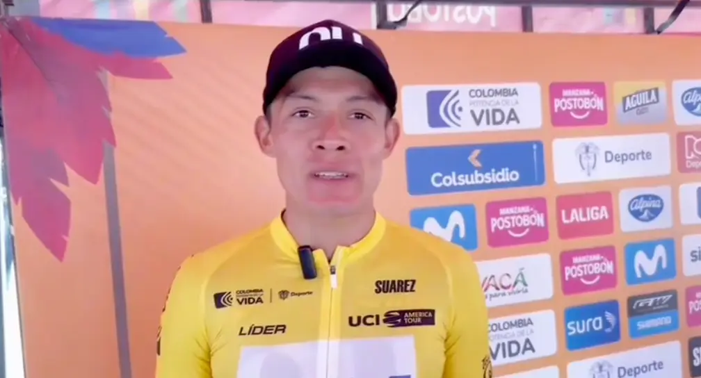 Rodrigo Contreras hofft, auf der letzten Etappe der Tour Colombia die WorldTour und Richard Carapaz aufhalten zu können: "Es ist schwer, aber wir werden alles geben, wir werden durchhalten"