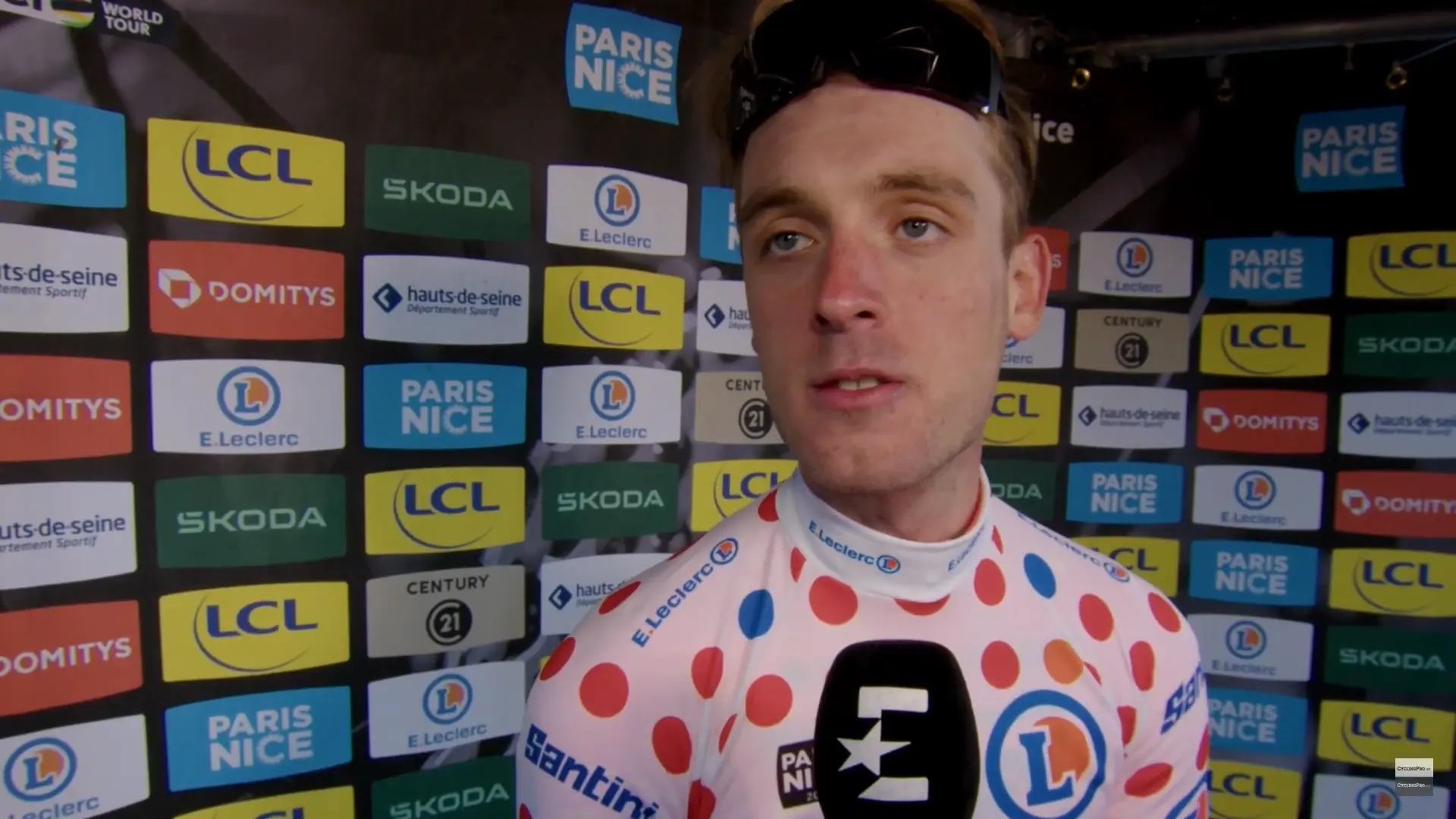 "Dieses Trikot ist eine super schöne Belohnung" - Jonas Rutsch nach Ausreißversuchen auf der 1. Etappe von Paris-Nice 2024 im gepunkteten Trikot