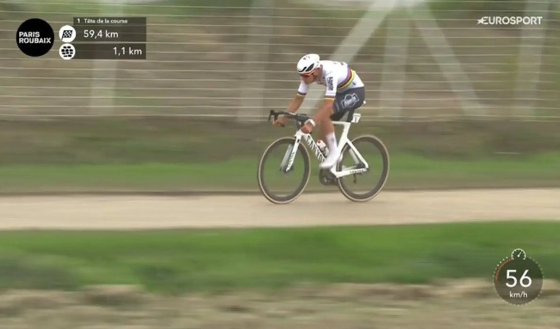 VIDEO: Massiver Angriff von Mathieu van der Poel vernichtet 60 km vor dem Ziel die Konkurrenz bei Paris-Roubaix 2024