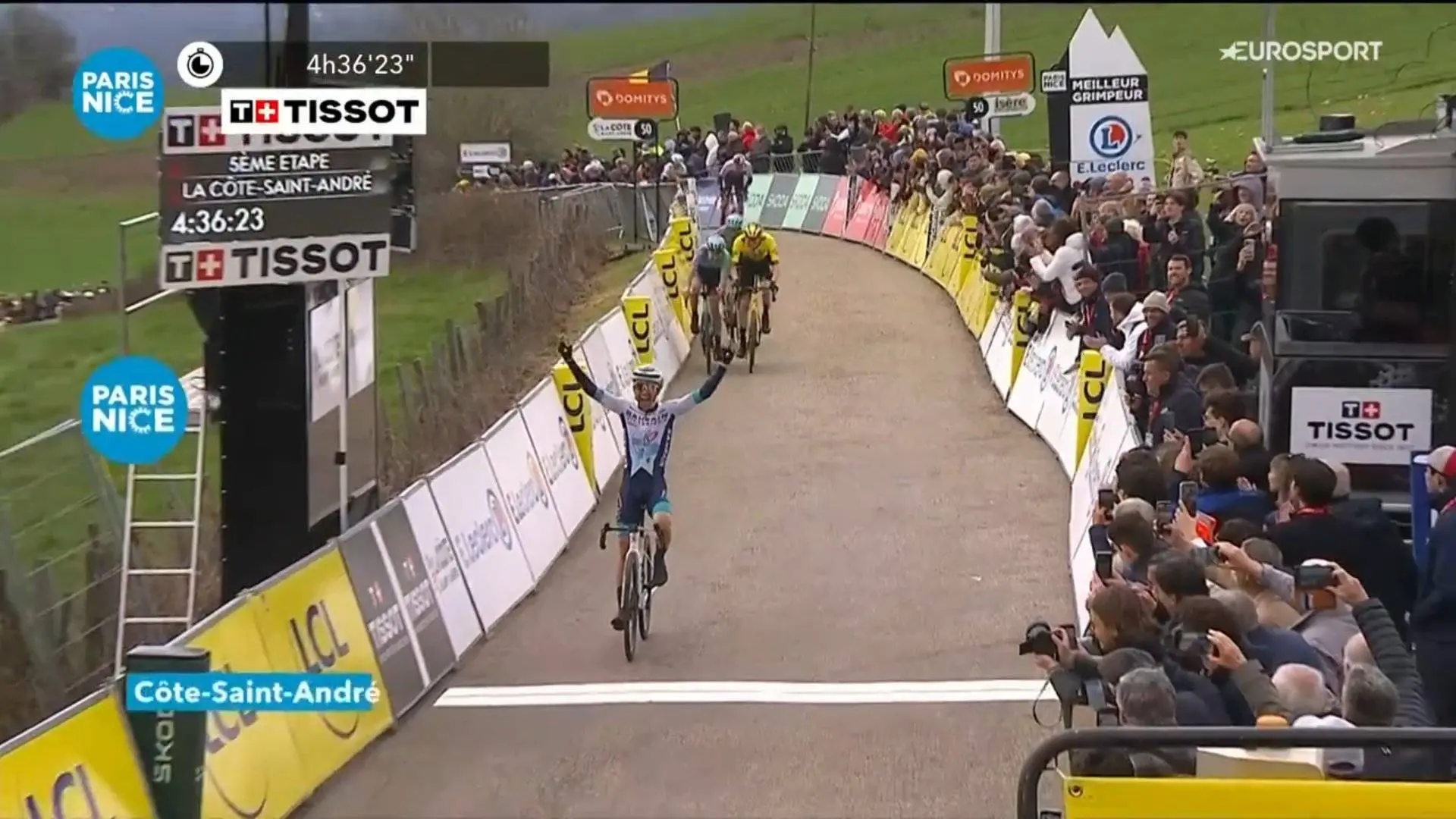 Paris-Nizza 2025 | Jonas Vingegaard stürzt und verliert gelbes Trikot an Jorgenson; Lenny Martínez gewinnt in ultrasteilem Finish