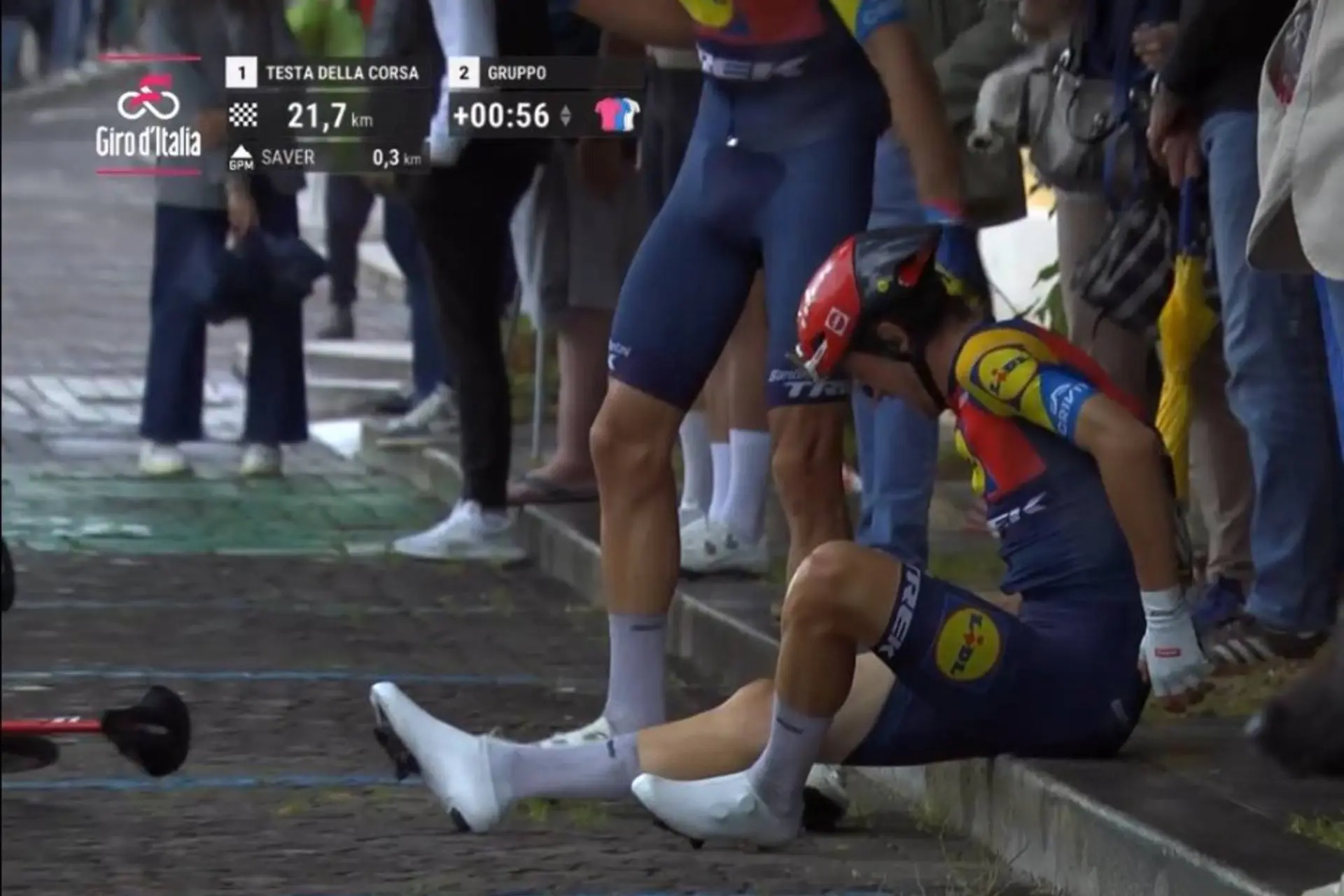 (UPDATE) Aufgabe nach Massensturz: Giulio Ciccone verlässt den Giro d’Italia 2025 – Lidl-Trek-Drama