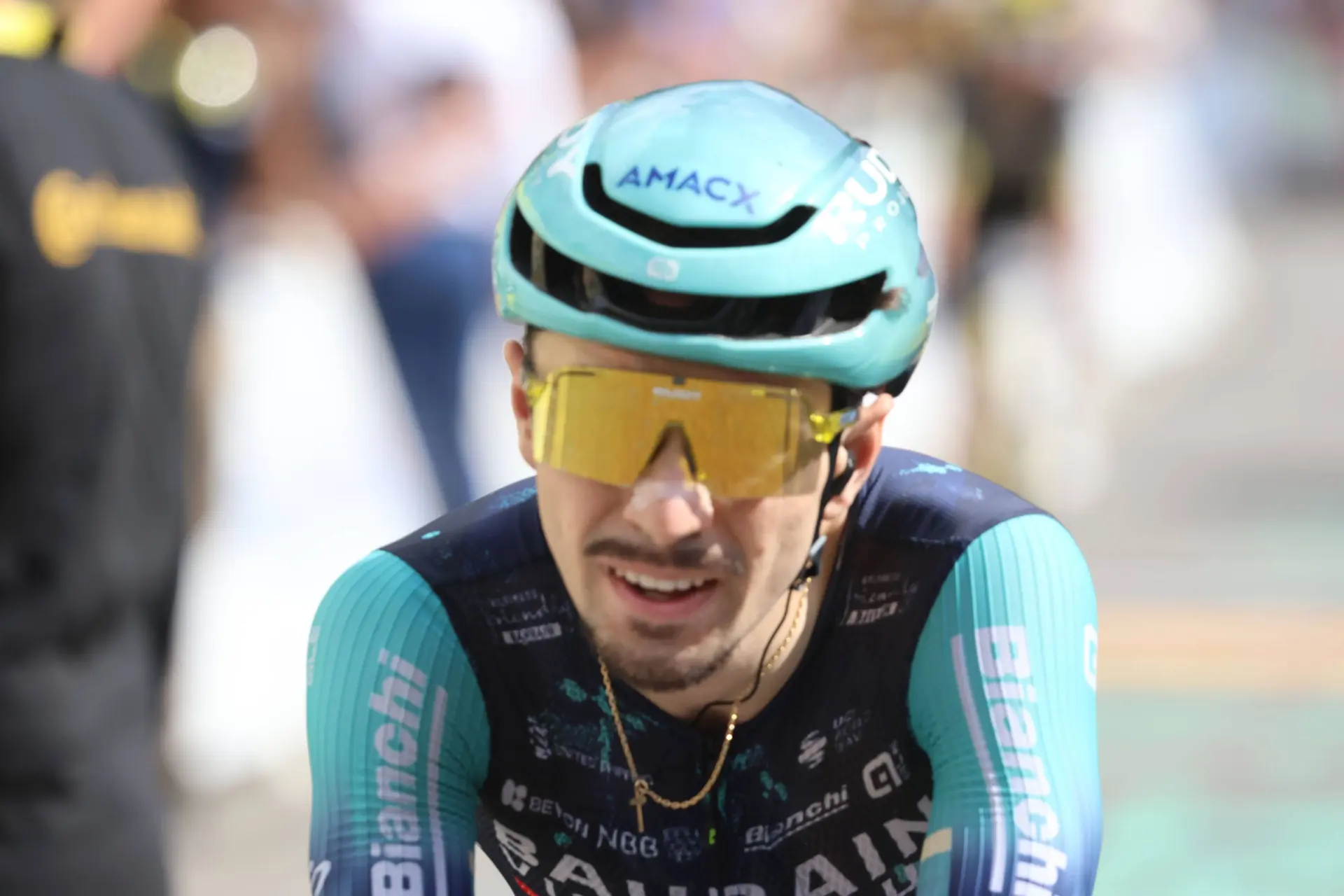 Lenny Martinez in action on Stage 6 of the 2026 Tour de France