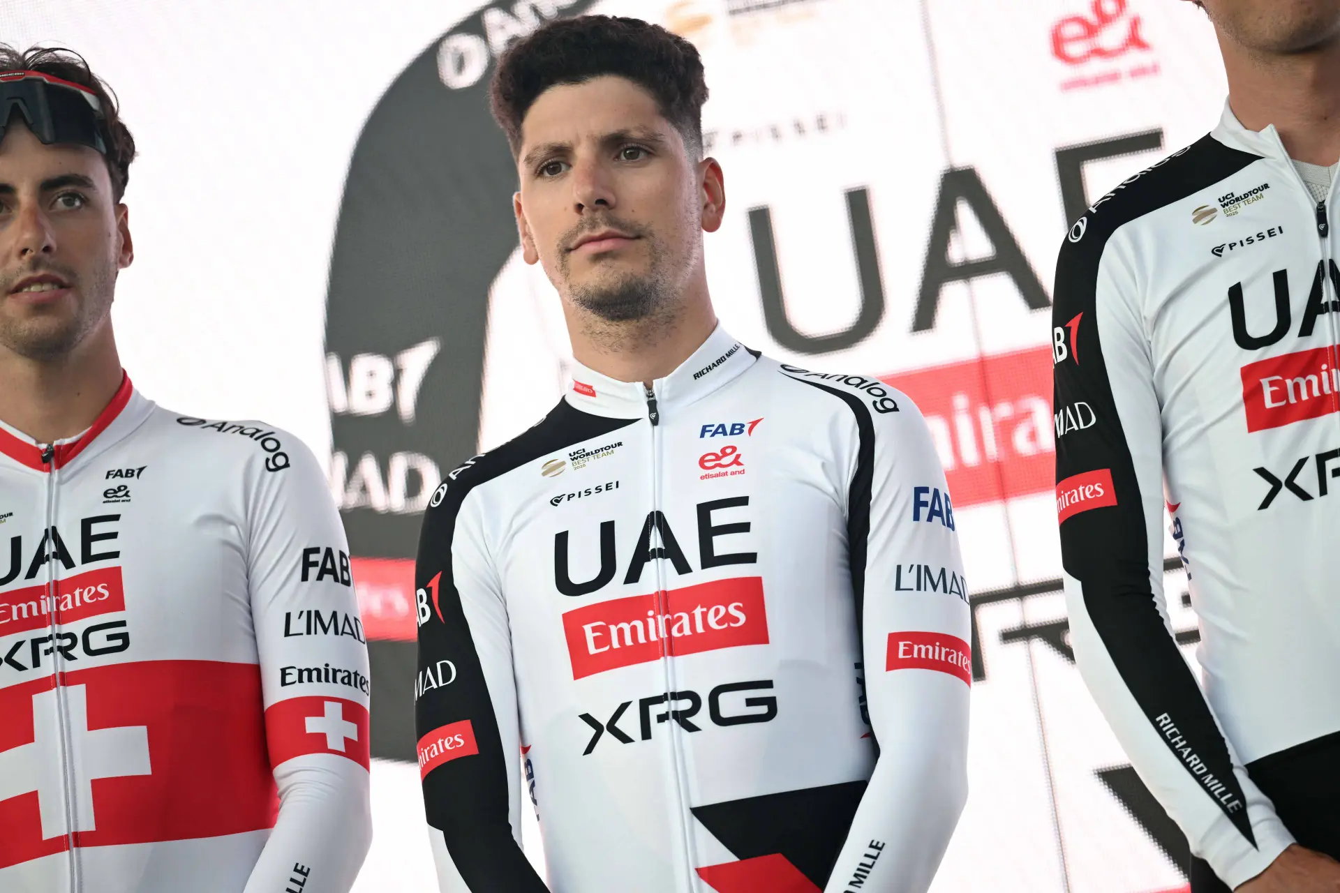 Joao Almeida at the 2026 Tour de Pologne team presentation