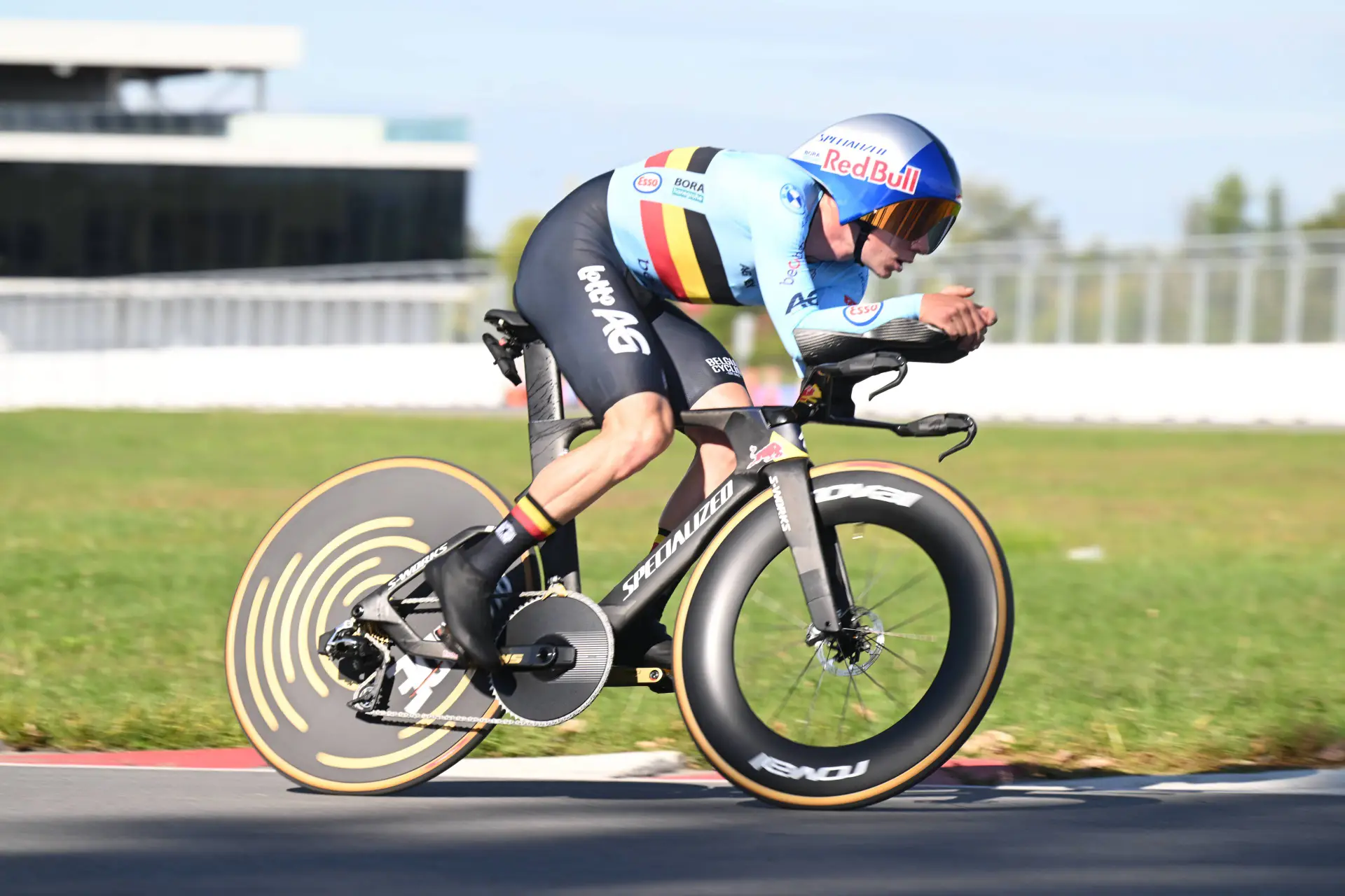 Remco Evenepoel in Aktion.