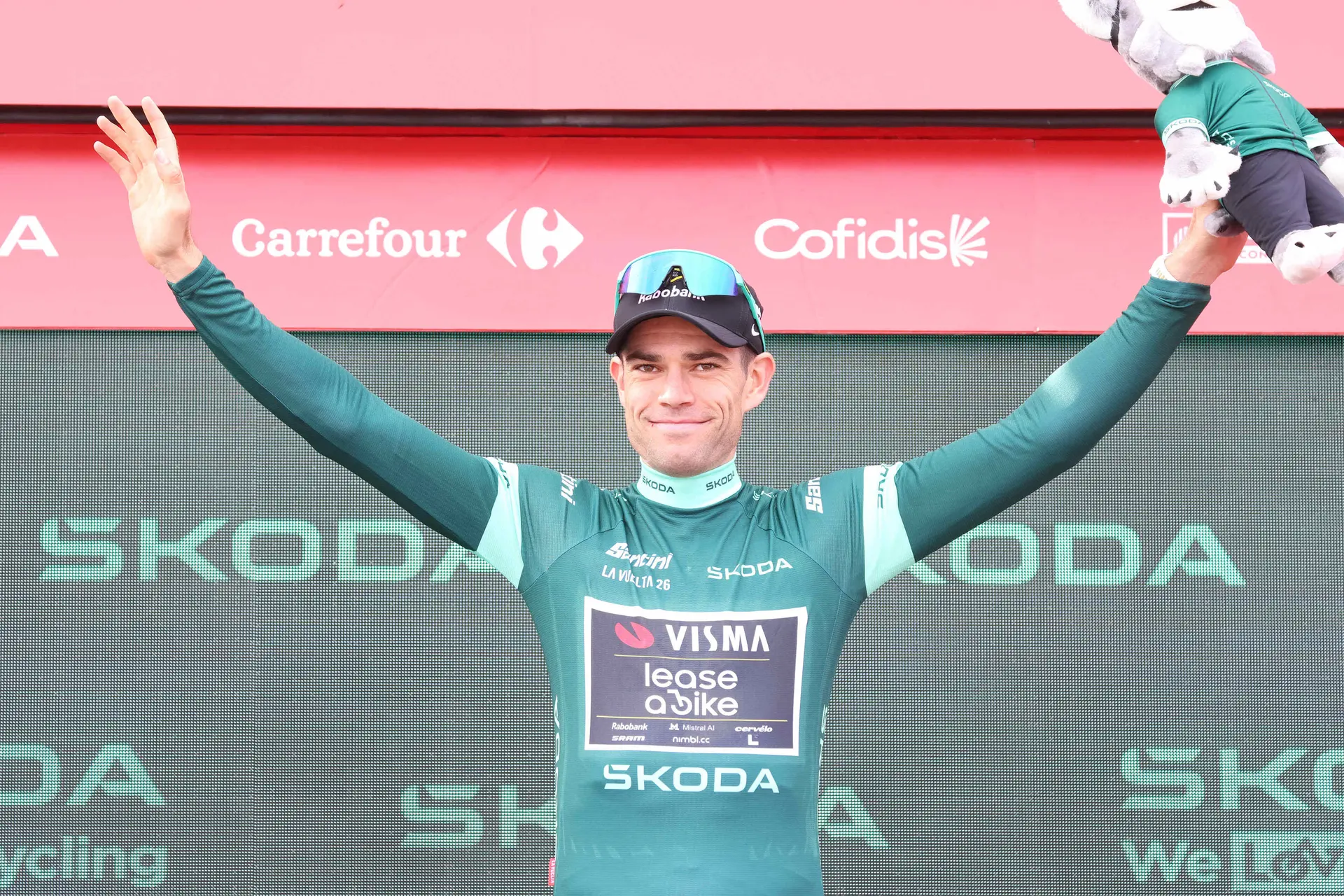 Wout van Aert on Stage 7 of the 2026 Vuelta a Espana
