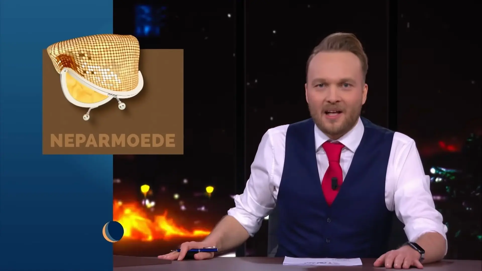 Arjen Lubach veegt de vloer aan met Martien Meiland in De Avondshow