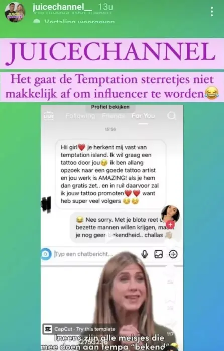 Tattooshop-eigenaar reageert woest op bekende Nederlander die om gratis tattoo smeekt