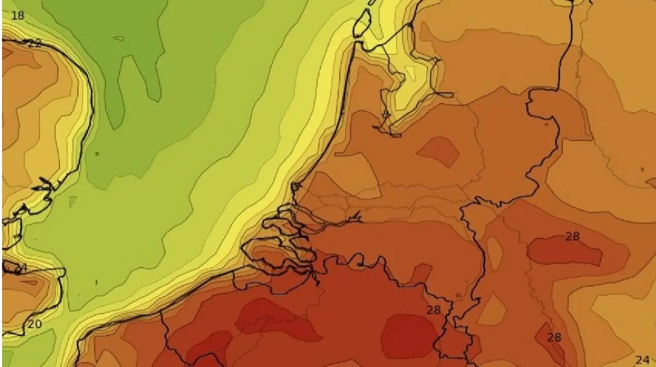 KNMI geeft weerwaarschuwing af voor 7 provincies