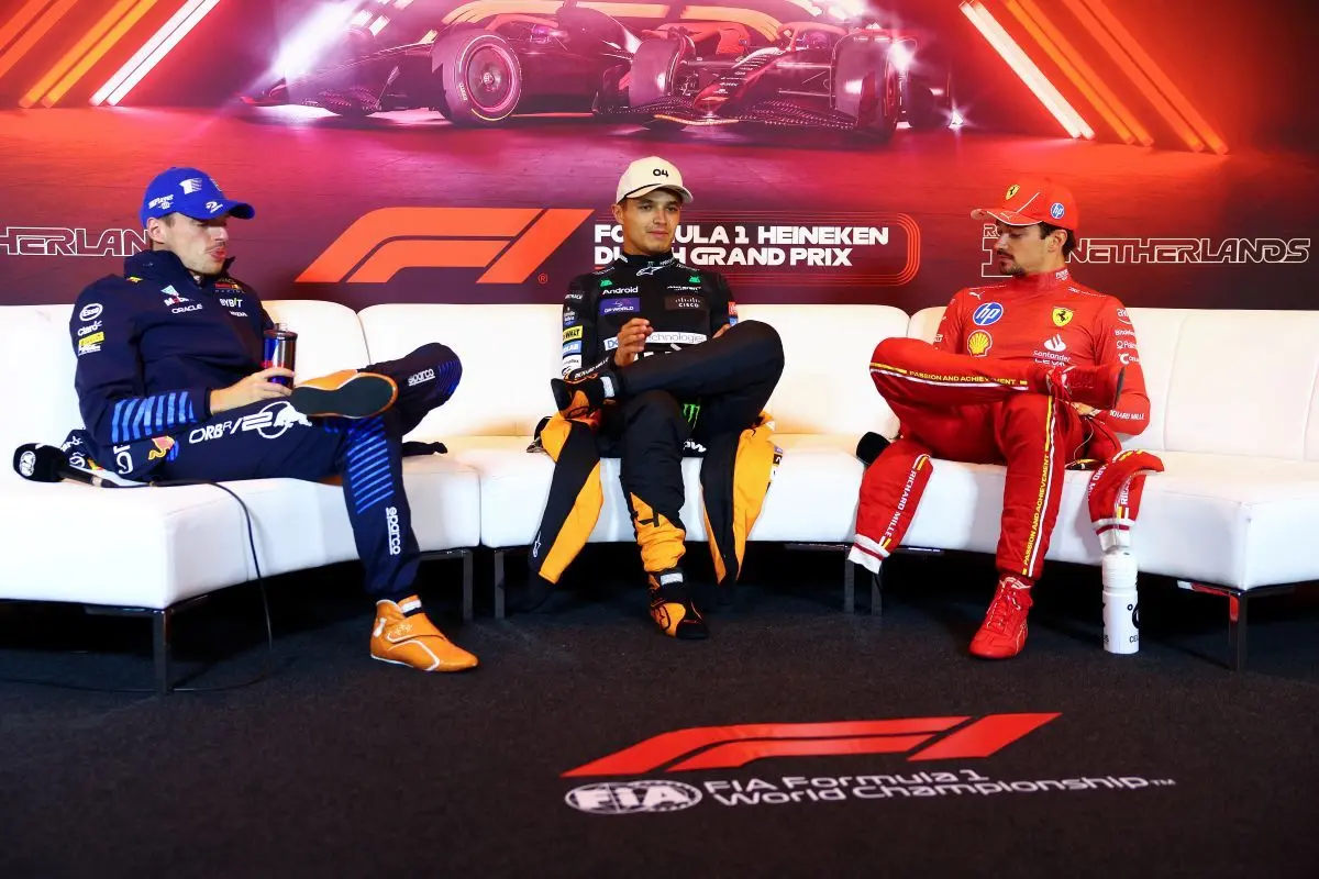 Lando Norris har overhalet Max Verstappen