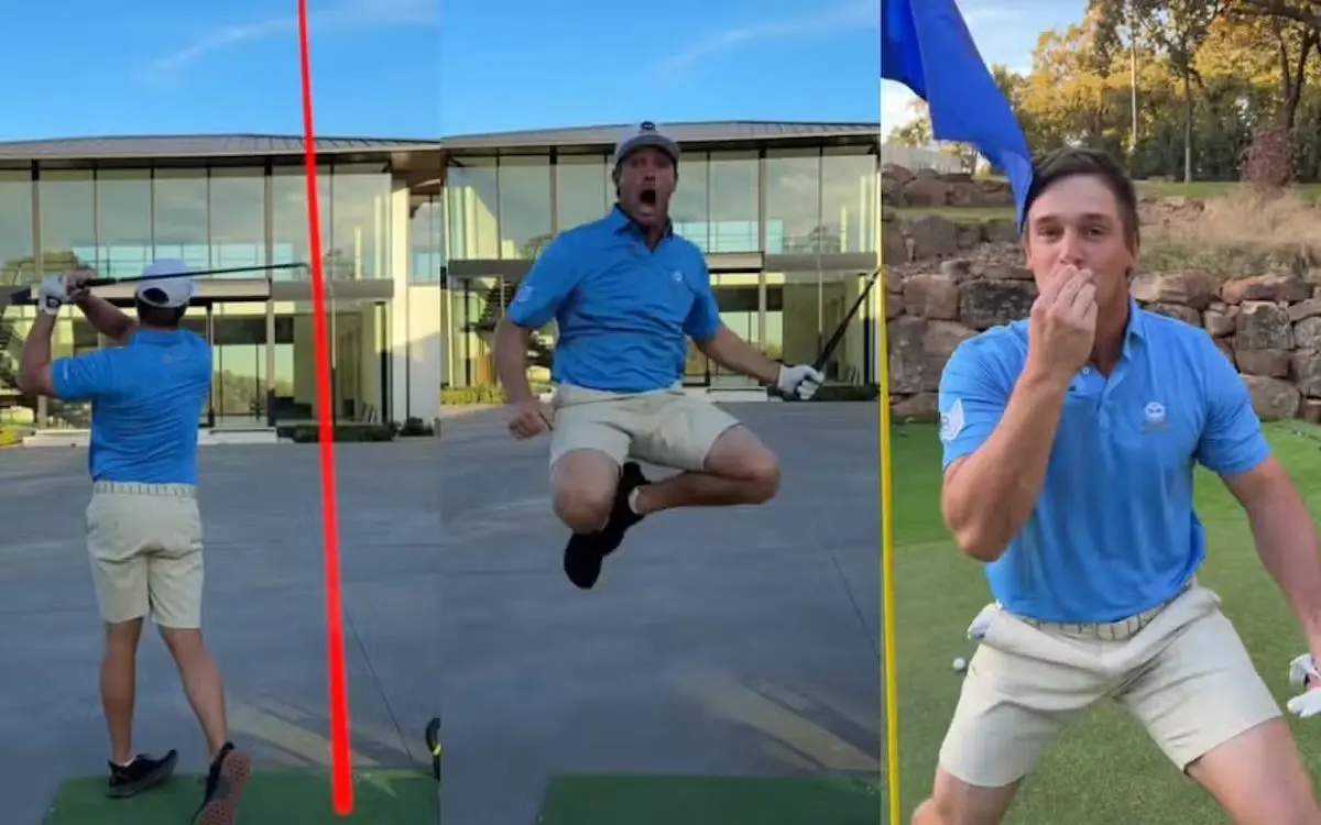 Golfspilleren Bryson DeChambeau laver en hole-in-one over sit hus til 15 millioner