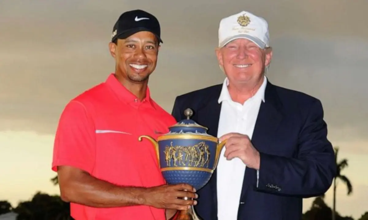 Donald Trump reagerer på Tiger Woods' forhold til ekssvigerdatter