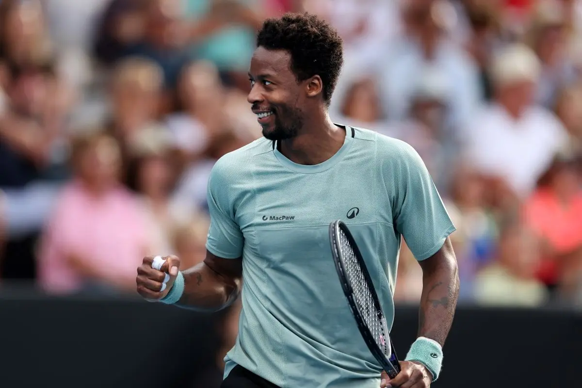 Gaël Monfils overgår Roger Federer og skriver historie i Auckland