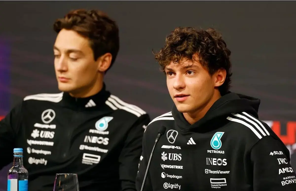george russell kimi antonelli mercedes