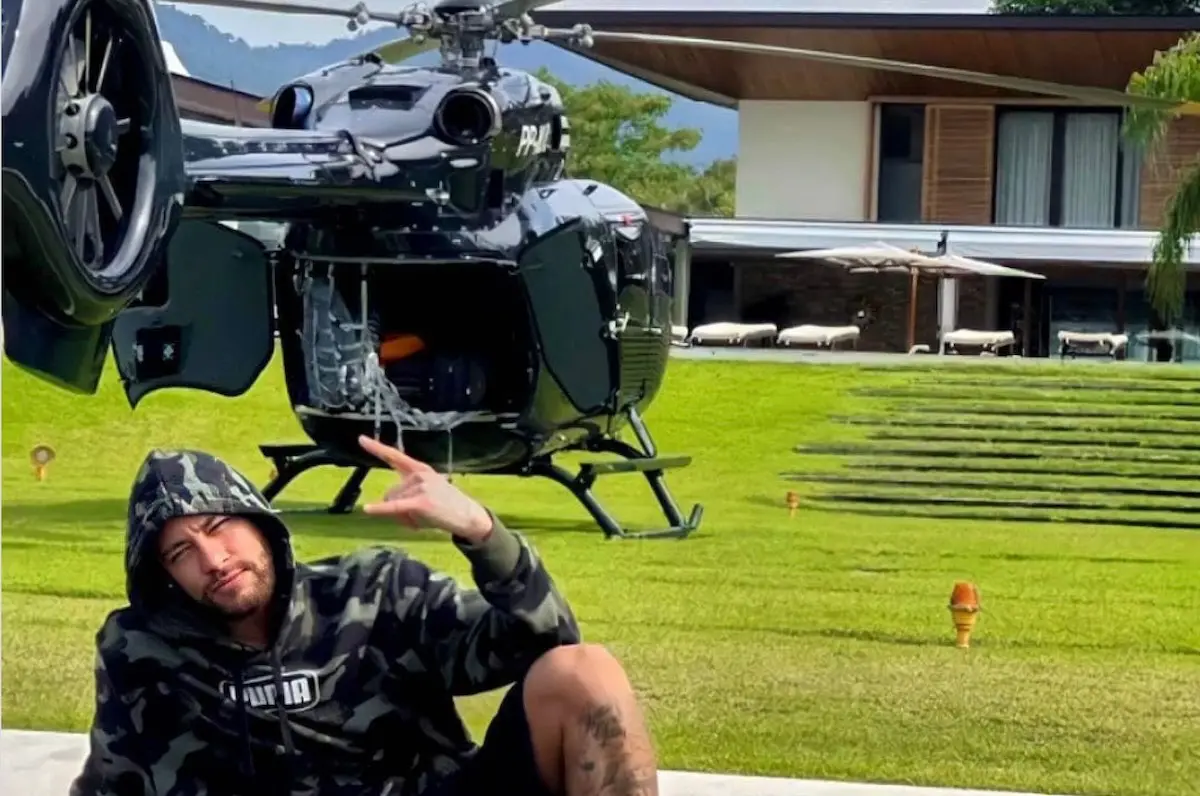 neymar helikoptor santos