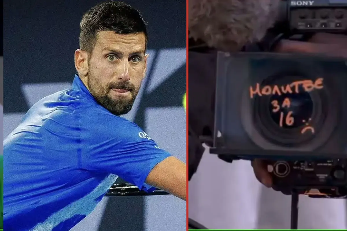 Djokovic skrev rørende gestus på kameraet: "Den største tragedie for vores land"