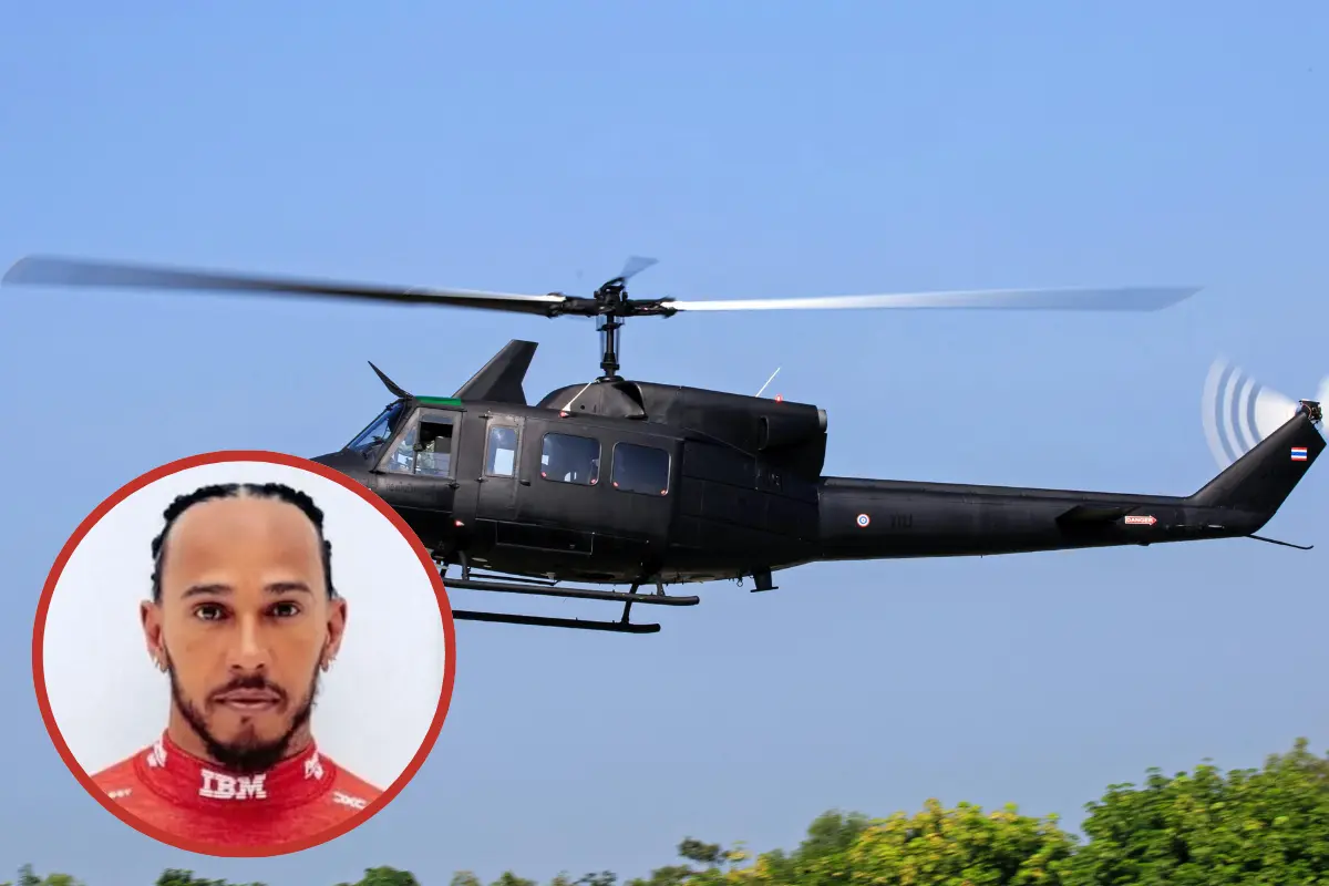 Lewis Hamilton sov igennem helikopter-nødlanding