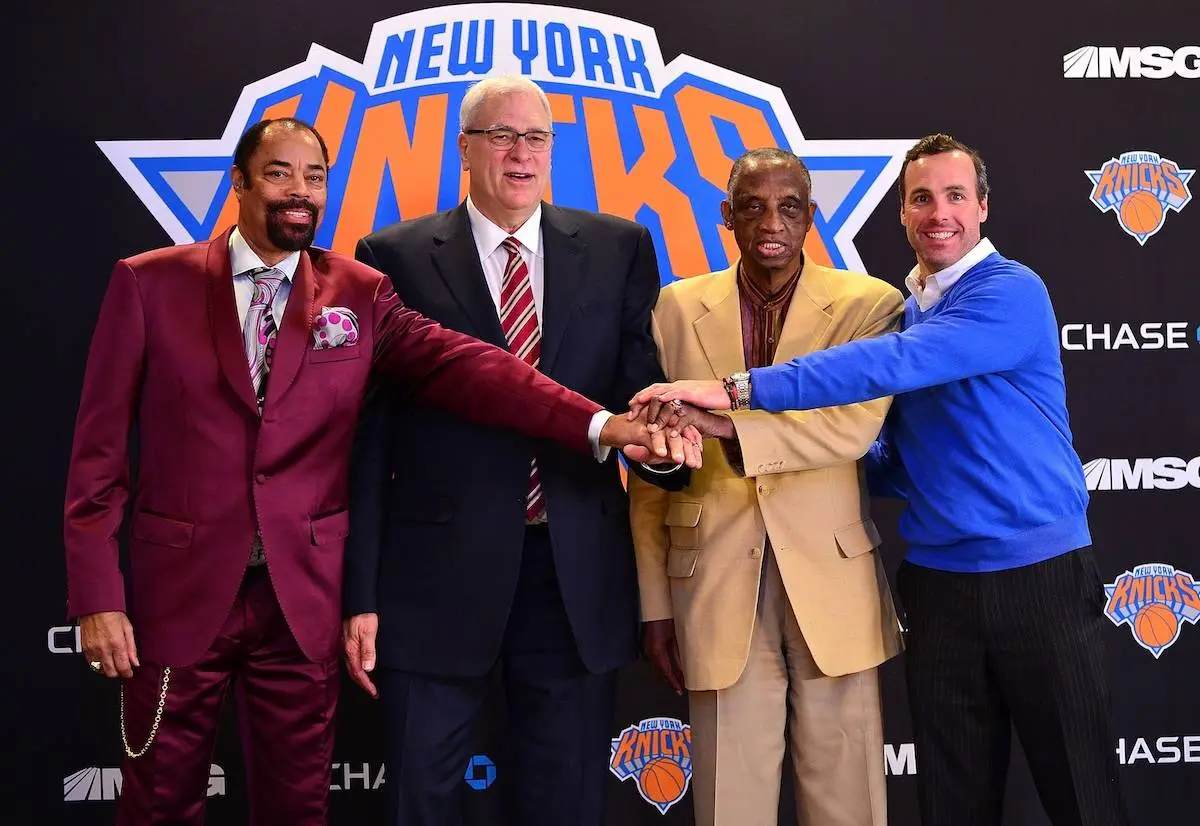 new york knicks walt frazier phil jackson dick barnett