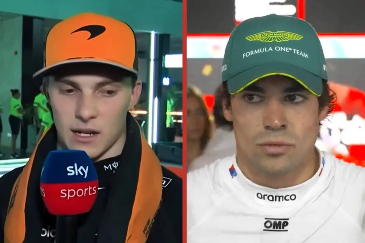Oscar Piastri taget i at gøre grin med Lance Stroll