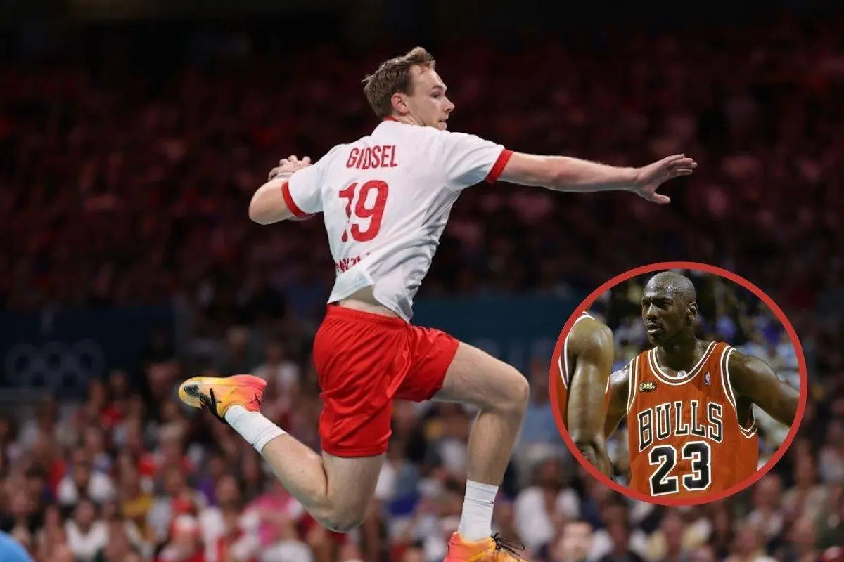 Vilde Mathias Gidsel bliver sammenlignet med Michael Jordan